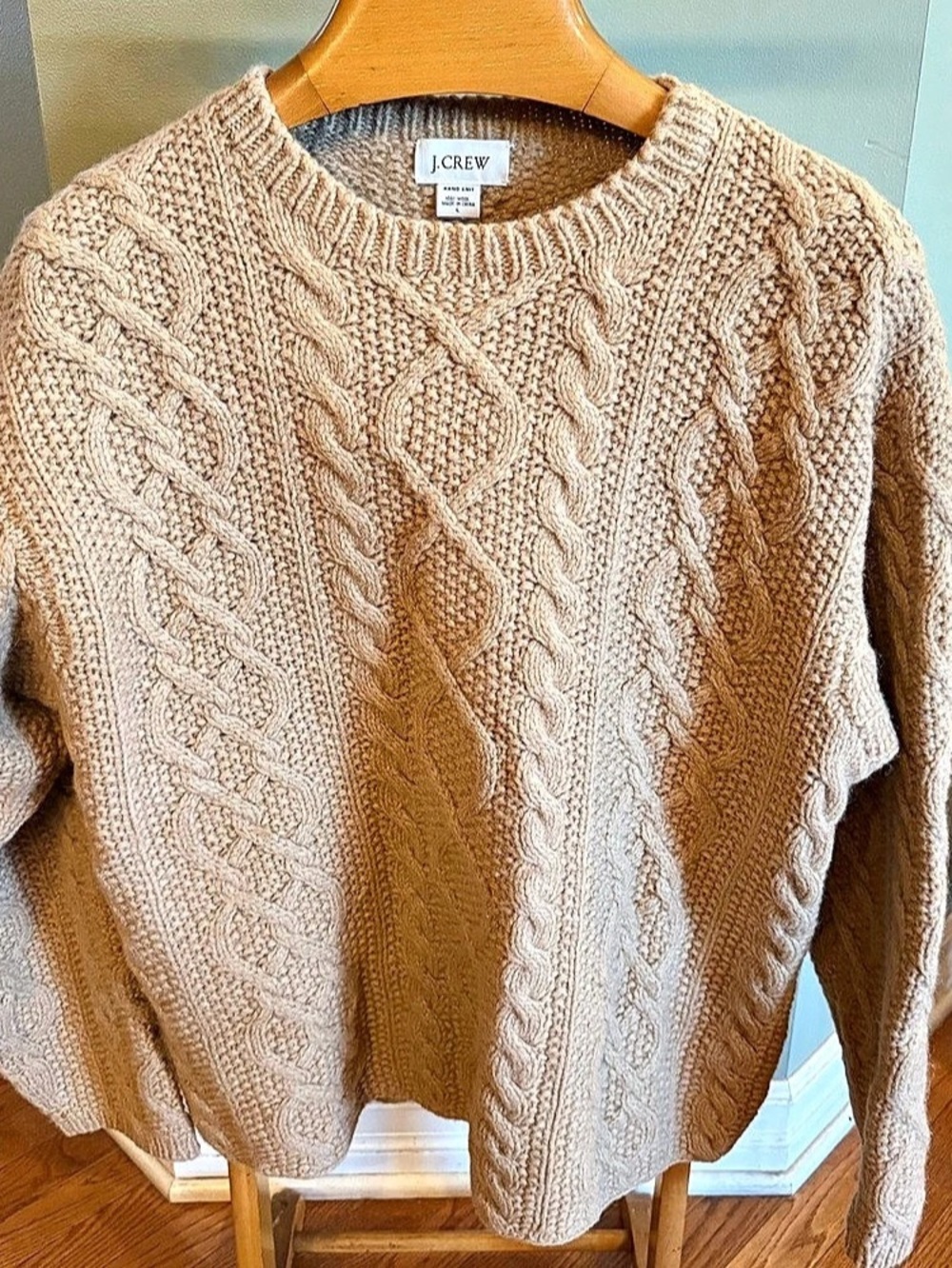J.Crew hand-knit 100% wool sweater